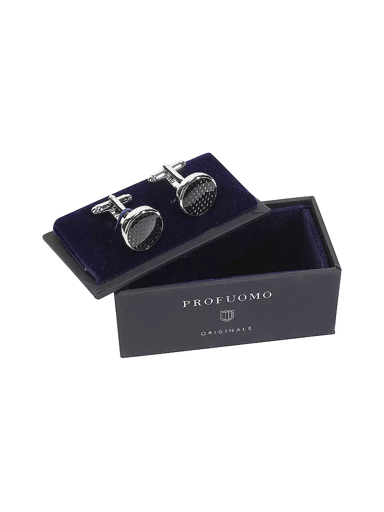 PROFUOMO Manschettenknöpfe grau