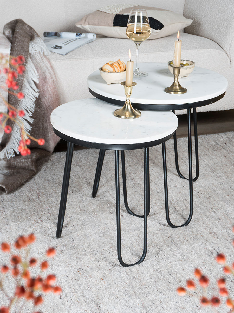 Salontafel Milan - Marmer - 49 cm