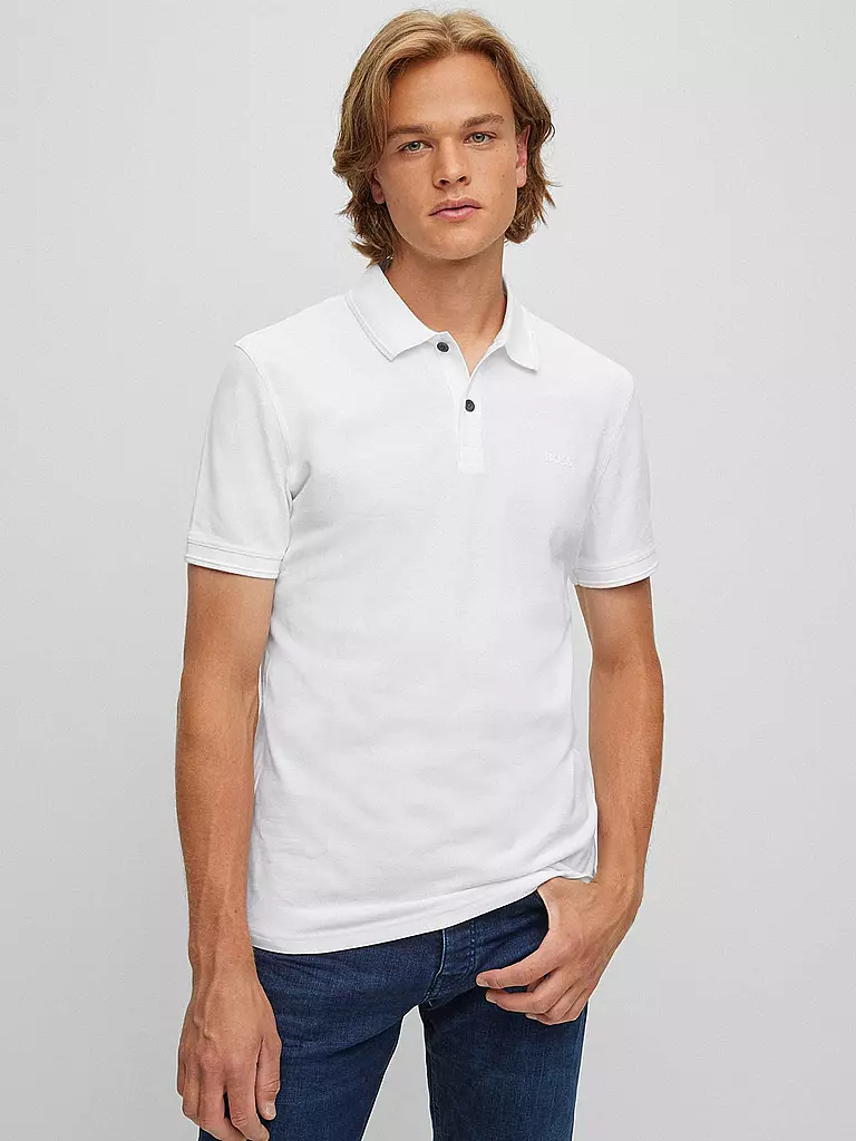 BOSS Poloshirt Regular Fit PRIME weiss