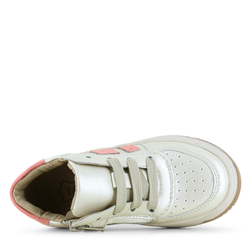 Shoesme metallic gouden sneaker Metallic, Microfiber leer | Meisjes schoene
