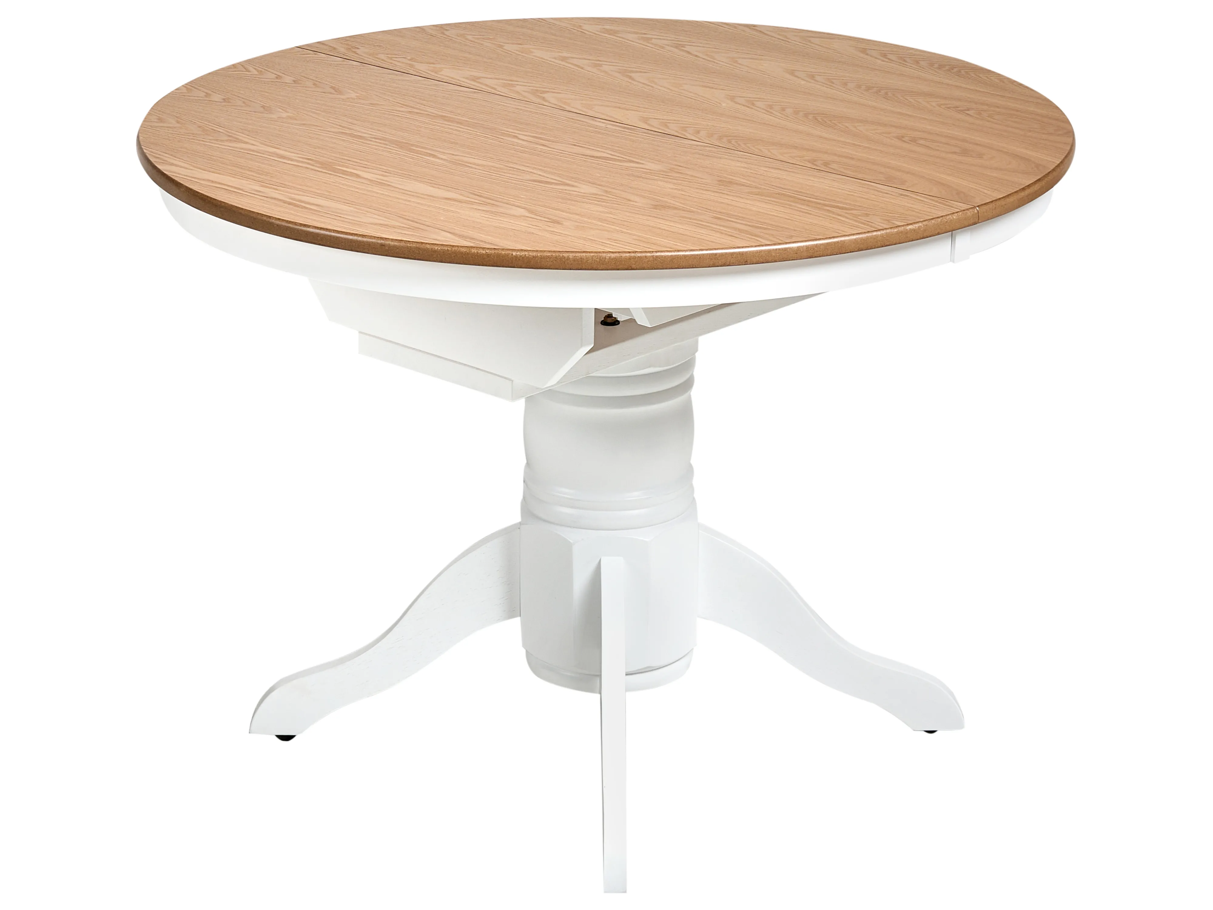 Eettafel uitschuifbaar AKRON Licht essenhout 106 cm Hout 106/150 cm