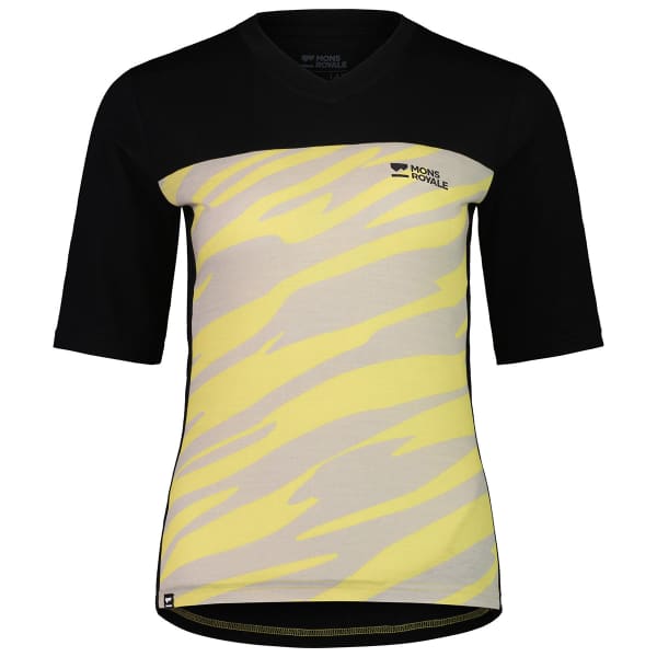 Maillot VTT MONS ROYALE REDWOOD ENDURO VT ALU W LIMELIGHT CAMO/BLACK