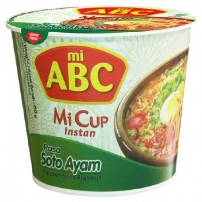 ABC Mi Cup Instant Noedels Rasa Soto Ayam Kippenvlees Smaak 60g
