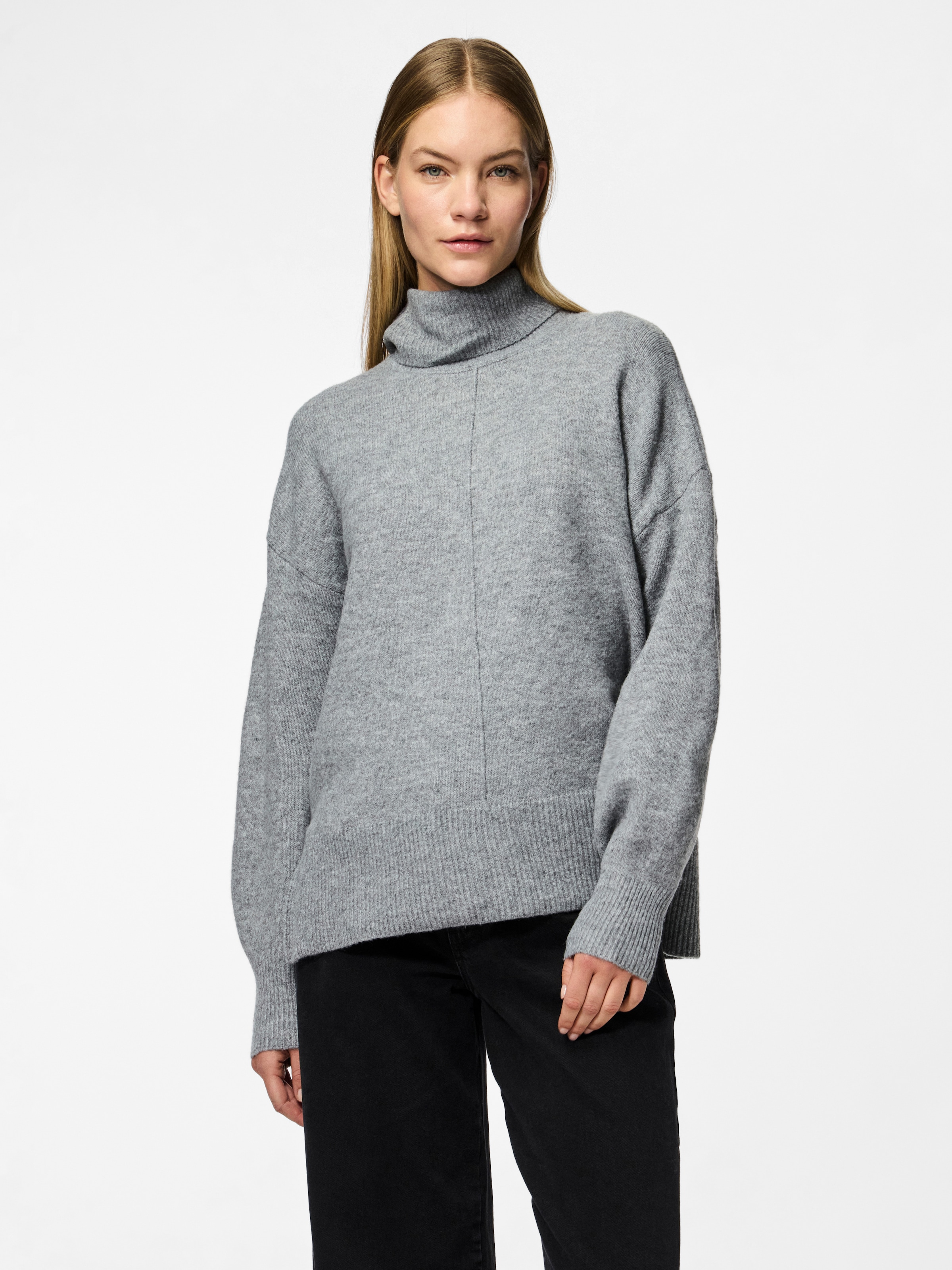 pieces Rollkragenpullover »PCMALOU LS ROLLNECK KNIT NOOS BC«