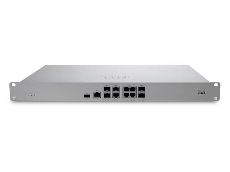 Cisco Meraki Security Appliance MX95 Sicherheits- und SD-WAN-Appliance für mittlere bis grosse Niederlassungen mit bis zu 500 Benutzern