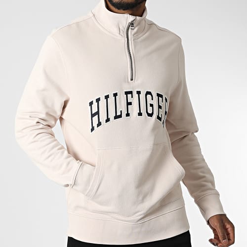 Sweat Col Zippé Arch Casual 5890 Beige