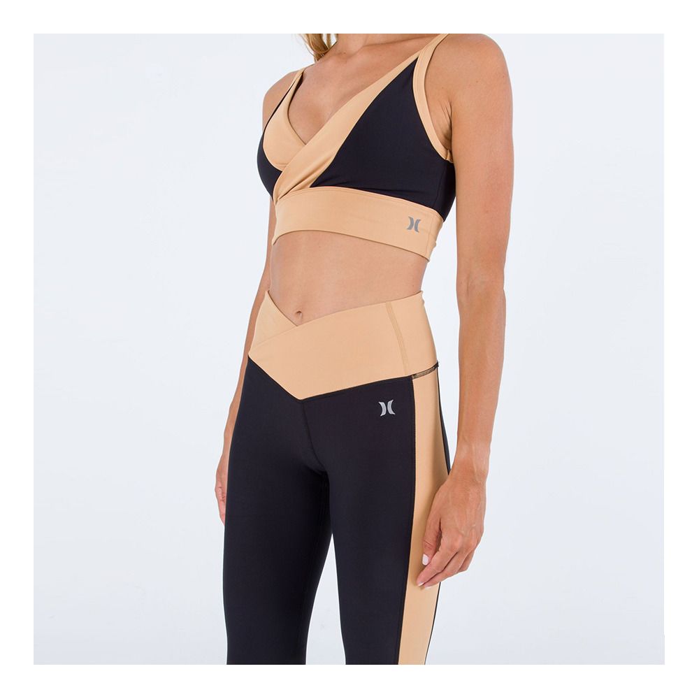 Hurley H20 DRI V-SHAPED COLORBLOCK - Legging Femme caviar