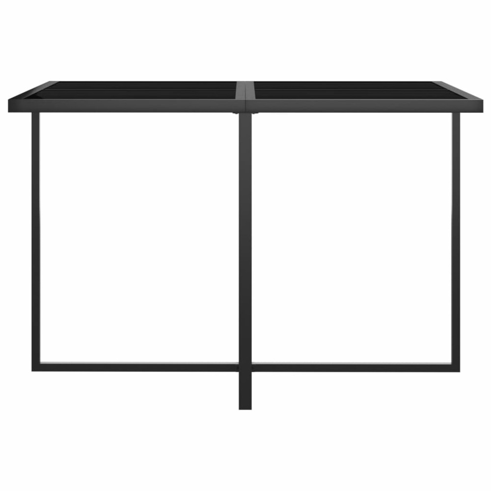 Mobilier à dîner de jardin 5 pièces et coussins résine tressée gris