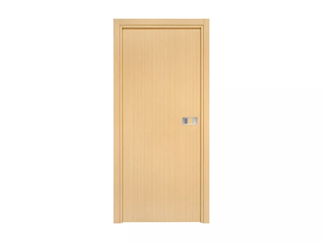 Bloc-porte Miro avec poignée Exclusive grise, H.204 x l.83 cm, aspect chêne clair