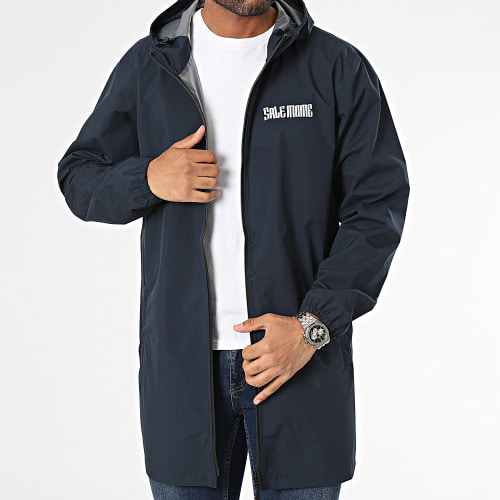Coupe-Vent Capuche Gorille King Bleu Marine Réfléchissant