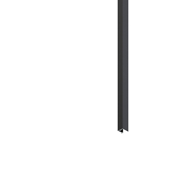 Tapée d'isolation pour porte acier noir 100 mm Radex