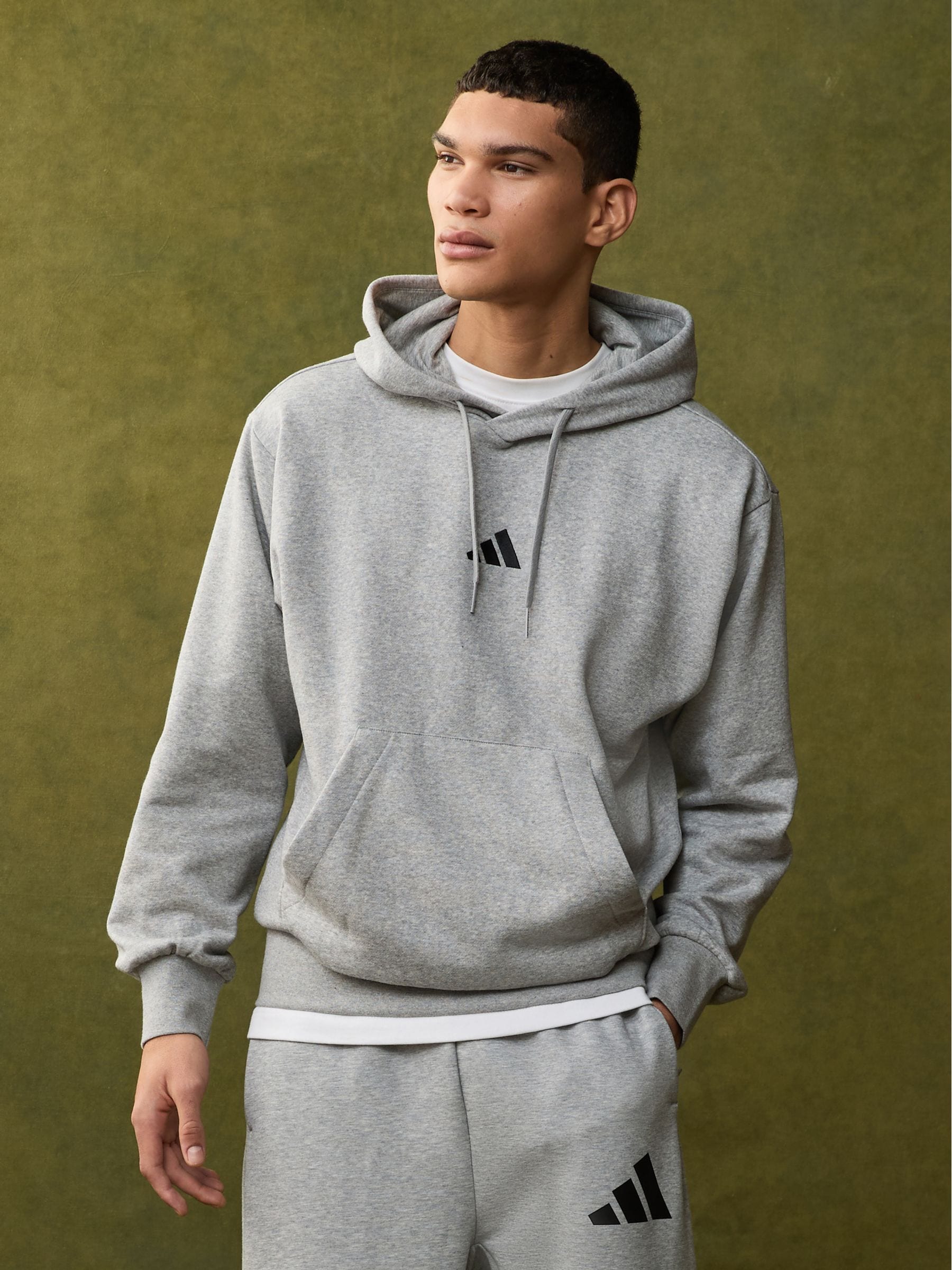 Lichtgrijs - adidas hoodie