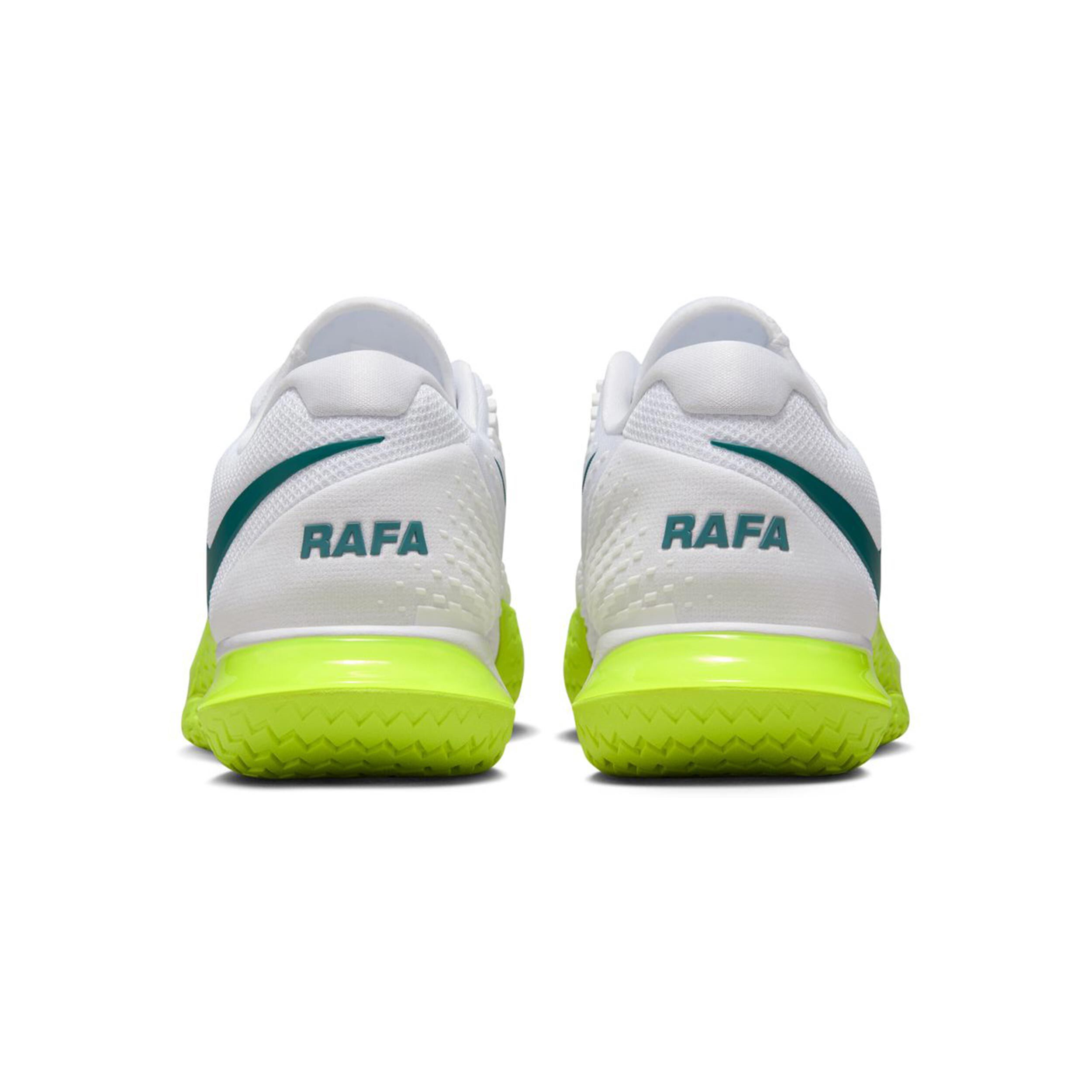 Nike Zoom Vapor Cage 4 Rafa AC Chaussures Toutes Surfaces Hommes - Blanc , Jaunes Fluo