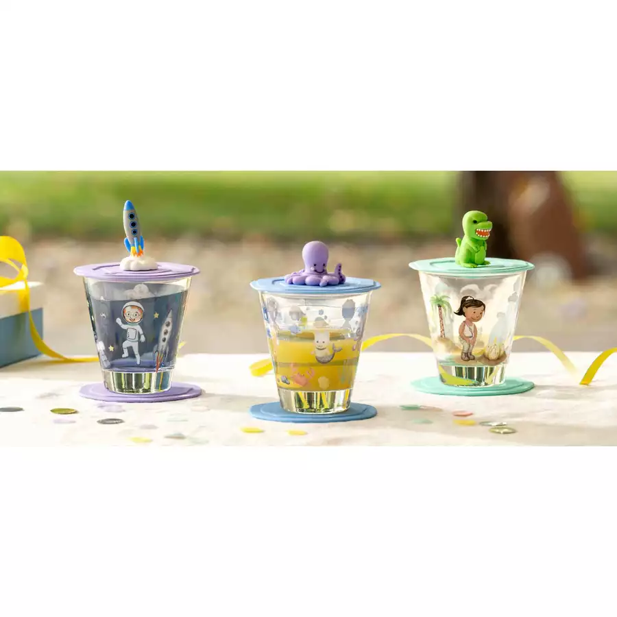 Leonardo Kinderbecher Bambini Avventura 215 ml & 300 ml 2er Set grün