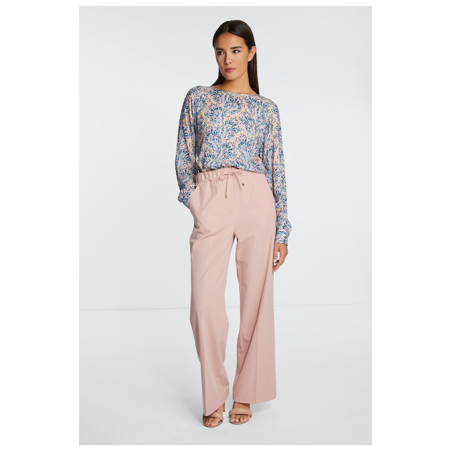 Rich & Royal Printed blouse with round neck