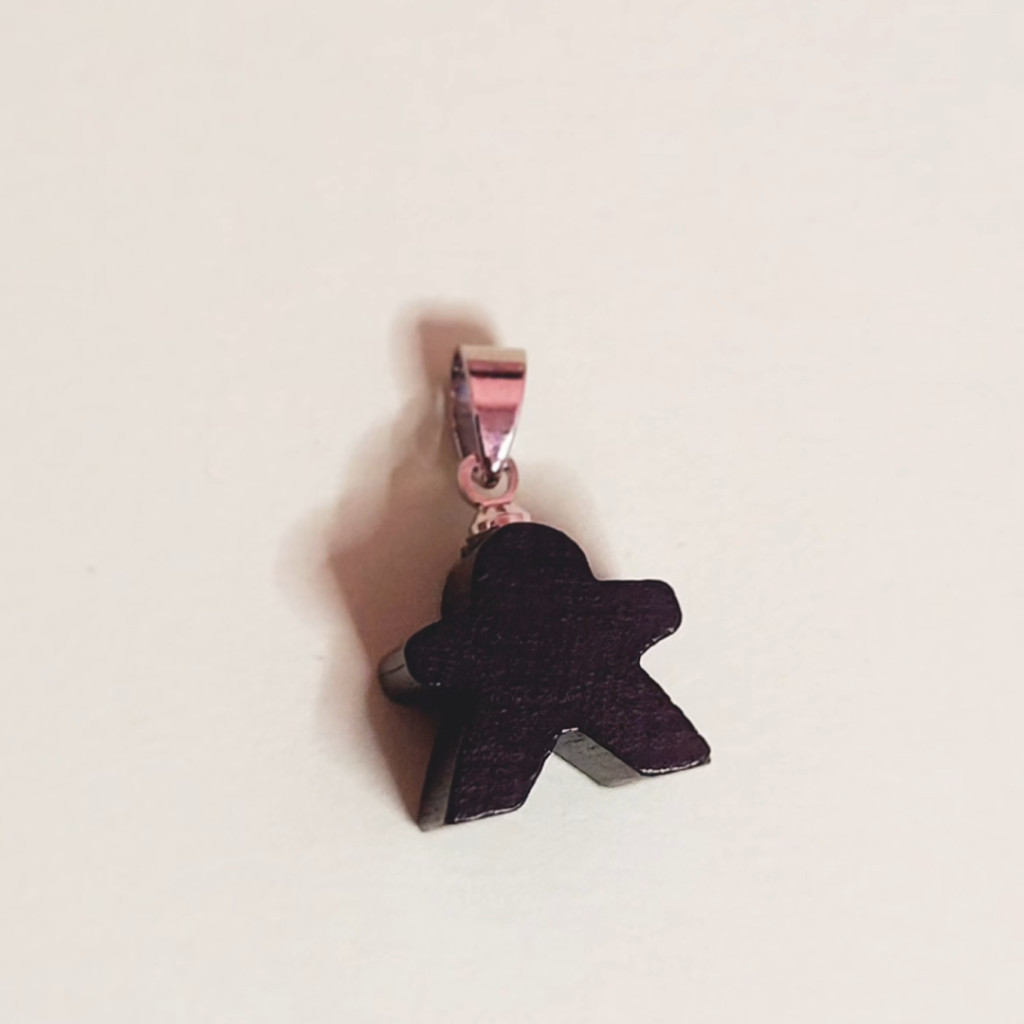 Pendentif meeple - Noir