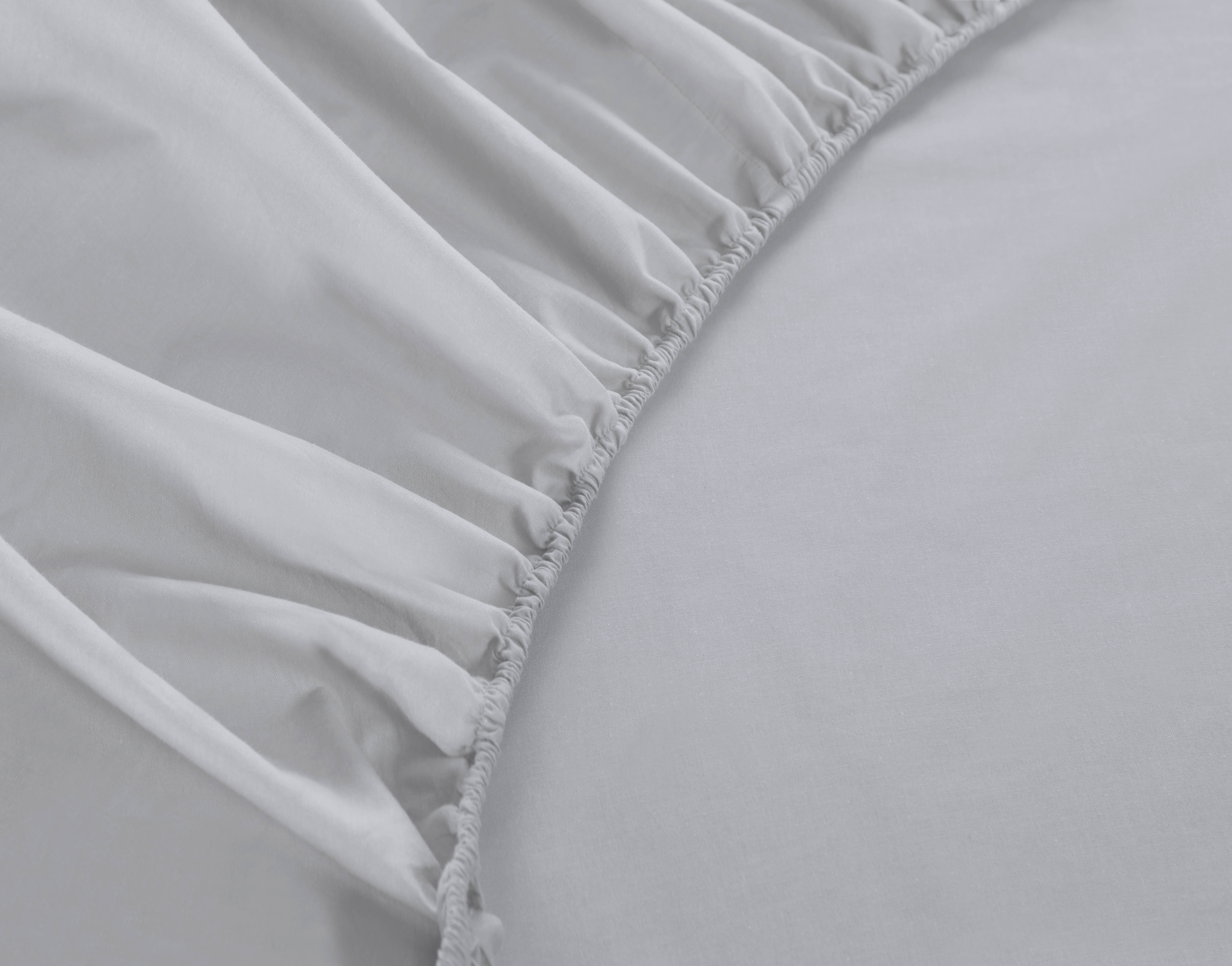 NOUS Living hoeslaken jersey 160x200/220 lichtgrijs