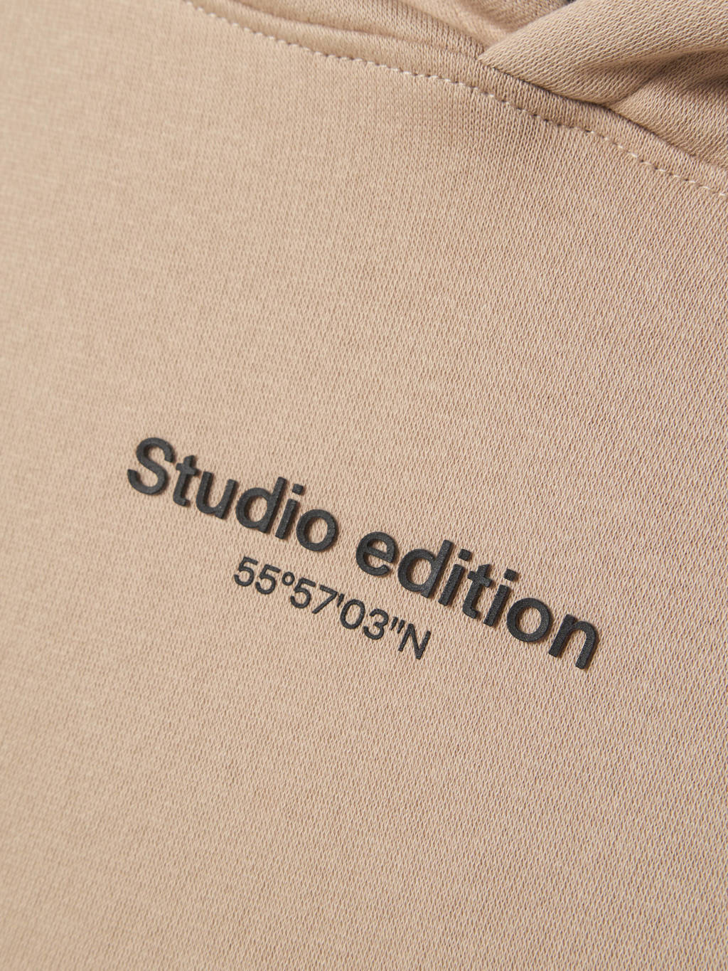 NAME IT hoodie met tekst beige