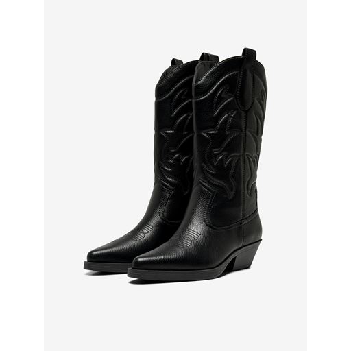 ONLY Bronco Cowboy Støvler, Black, 37