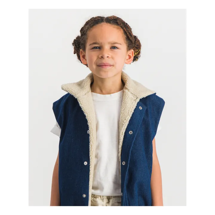 Lours Paris Veste Sans Manches Denim Goose | Bleu jean