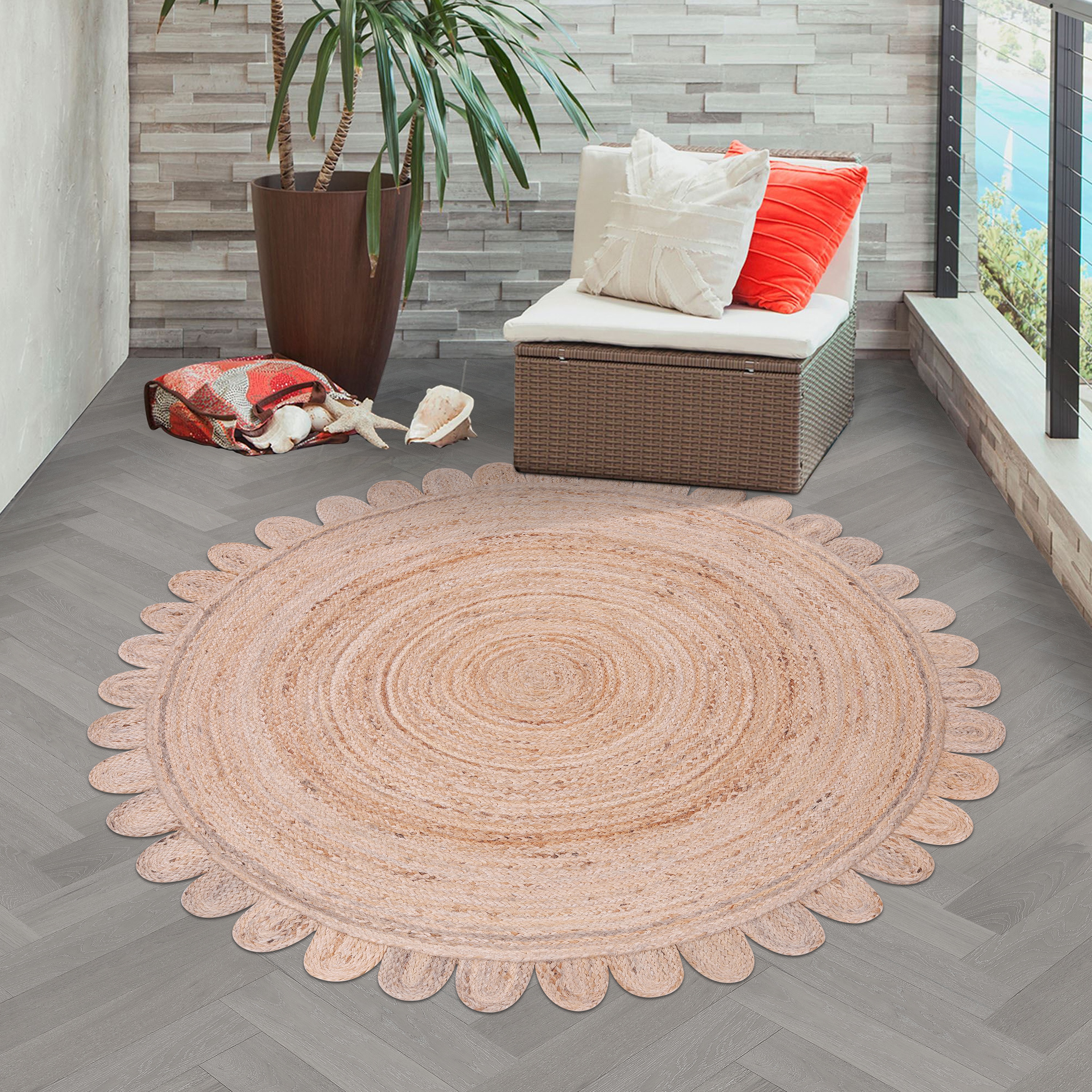 Teppich handgefertigt SOL 150 cm
