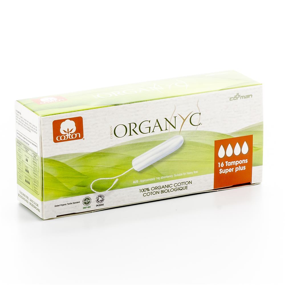 ORGANYC Tampons<br>16 Stück, Super Plus