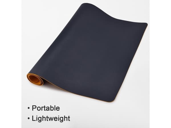 Skriveunderlag KOZO 90x43cm mørkeblå/gul