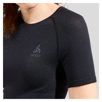T-shirt Technique Femme Odlo Performance Wool 140 Noir