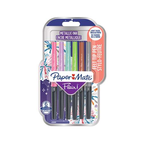 Paper:Mate Faserschreiber Flair Metallic 6er-Set