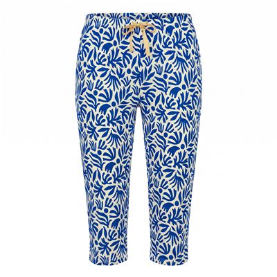 Pyjama corsaire femme motif fleurs
