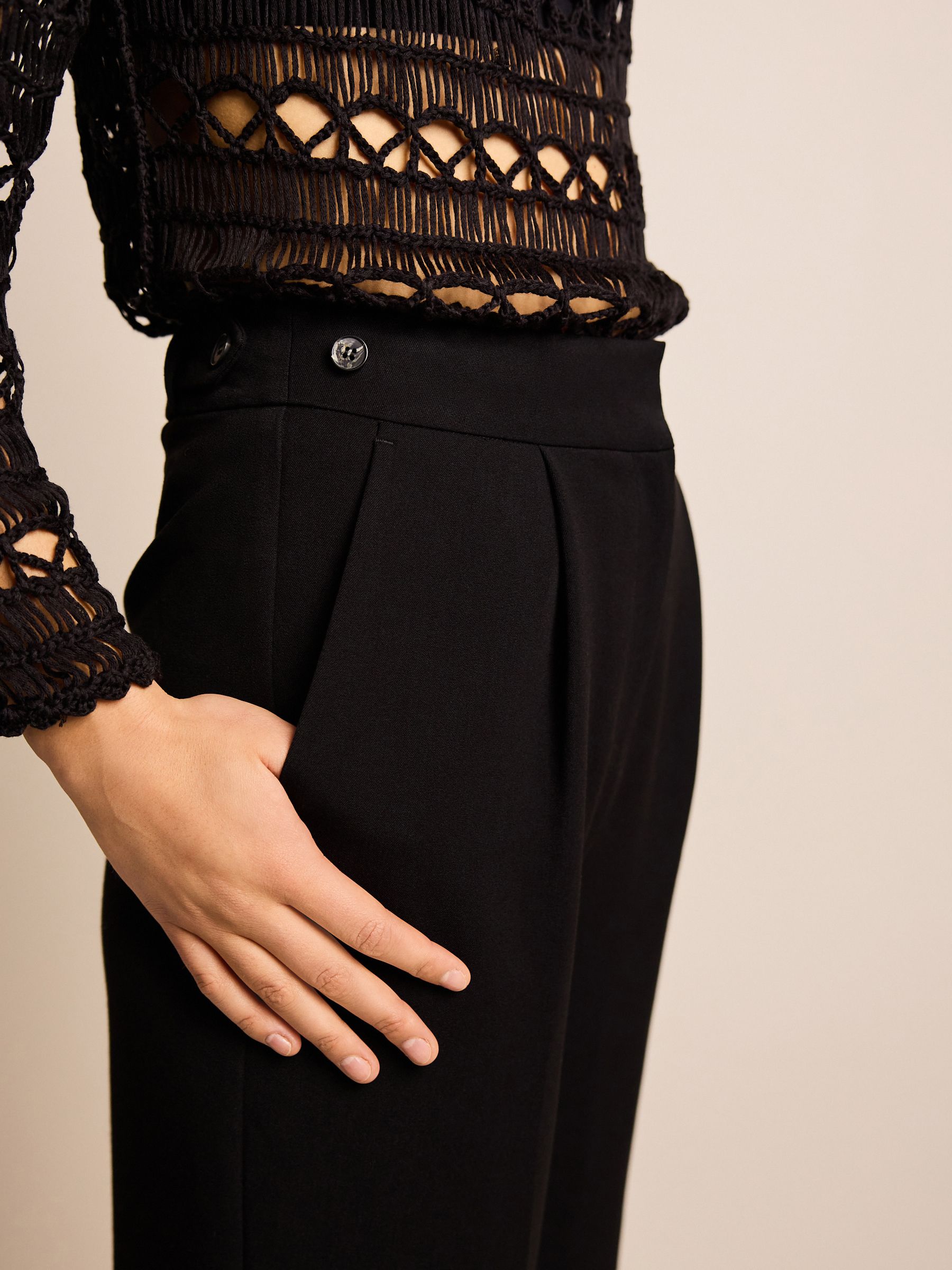 Zwart - Hourglass broek op maat