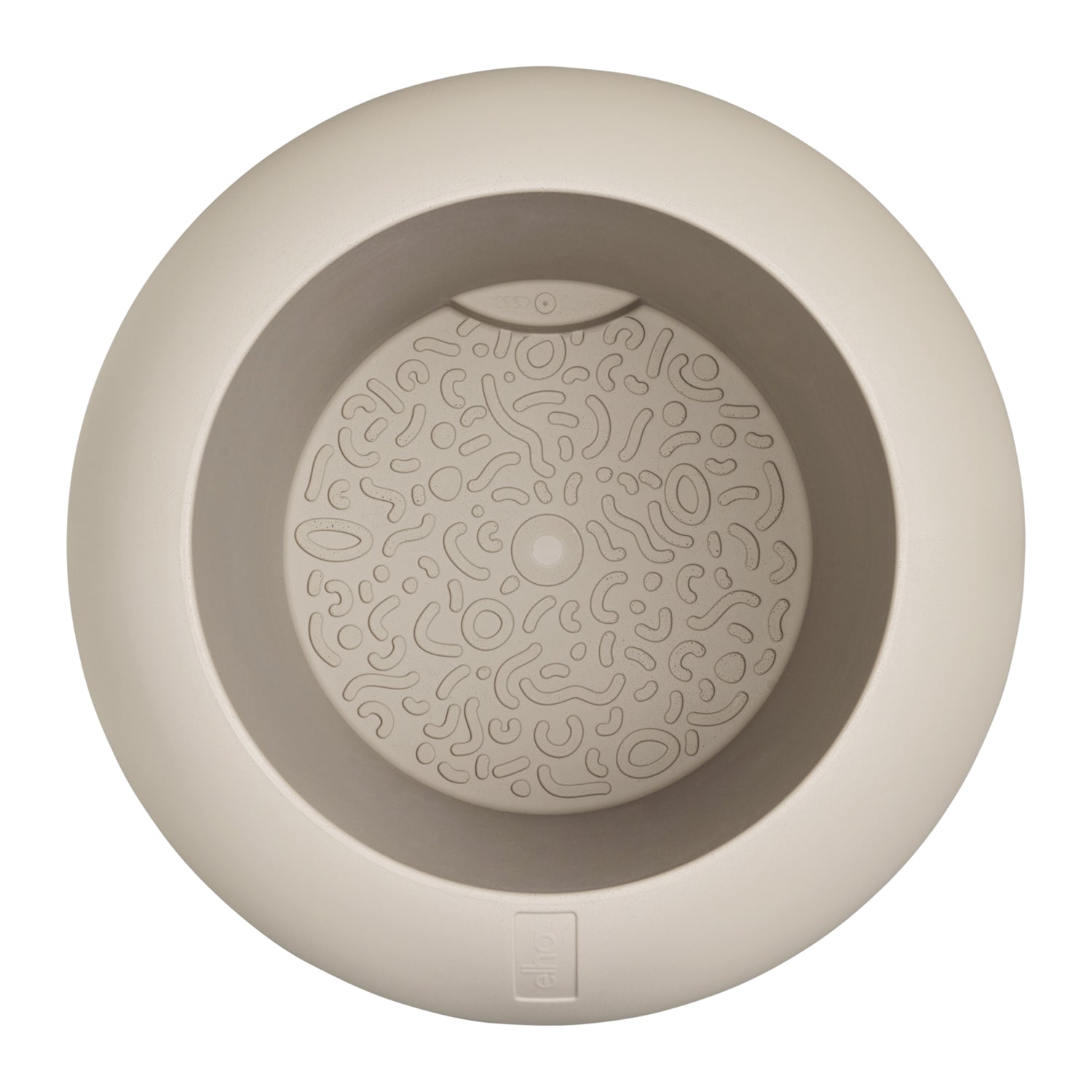 Elho Amber Roll High 43 - Balanced beige - Ã 43 x H 58 cm - Binnen en Buiten - 100% gerecycled kunststof