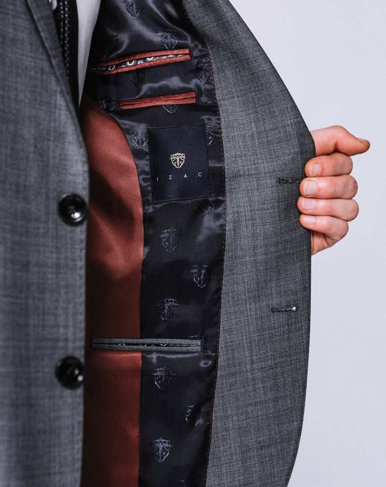 Costume faux uni gris mason