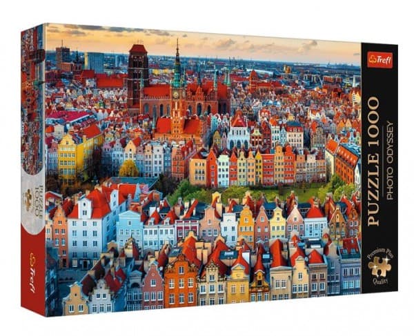 Trefl Puzzle 1000 brikker Premium Plus Quality View of Gdańsk, Polen