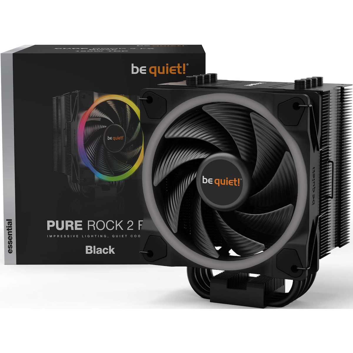be quiet! PURE ROCK 2 FX CPU-kjøler (sort)