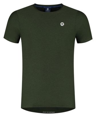 Maillot Manches Courtes De Running Rogelli Essential Vert Homme