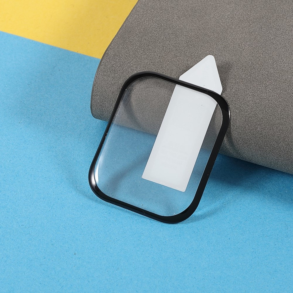 Apple Watch (45 mm) Vollbild Panzer Glas Display Schutz mit abgerundeten Kanten - Schwarz