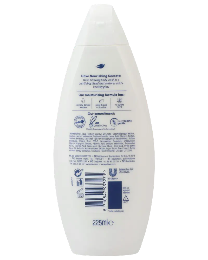 Dove Shower Gel 225 ml - glowing