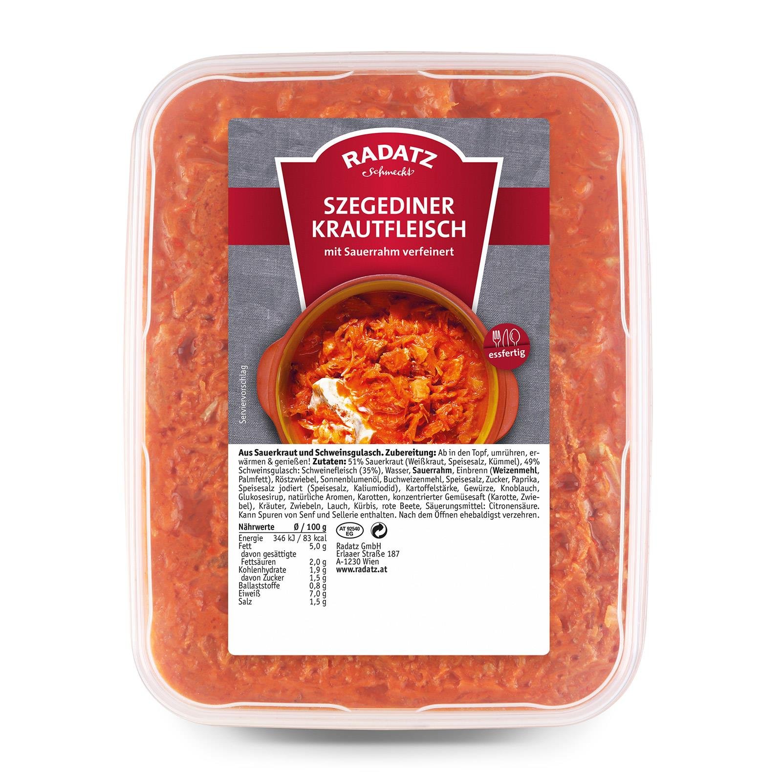 Radatz Szegediner Krautfleisch