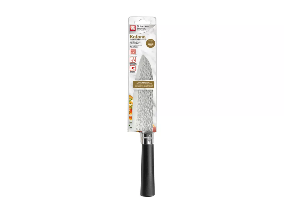 Katana - Couteau santoku 17.5 cm sur carte