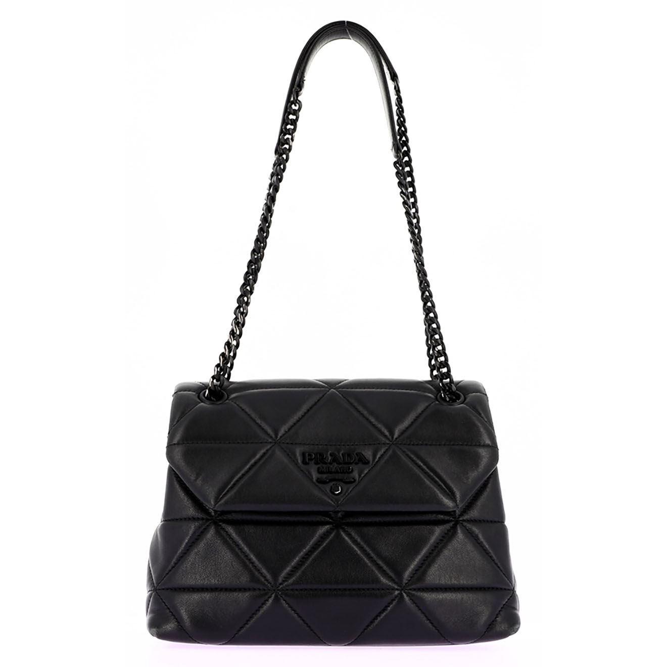 Prada Sac bandoulière Spectrum en Cuir noir - Bon état - L.24 cm