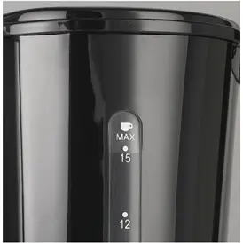 Cafetière filtre 15 tasses Noire Inox - CAF815X