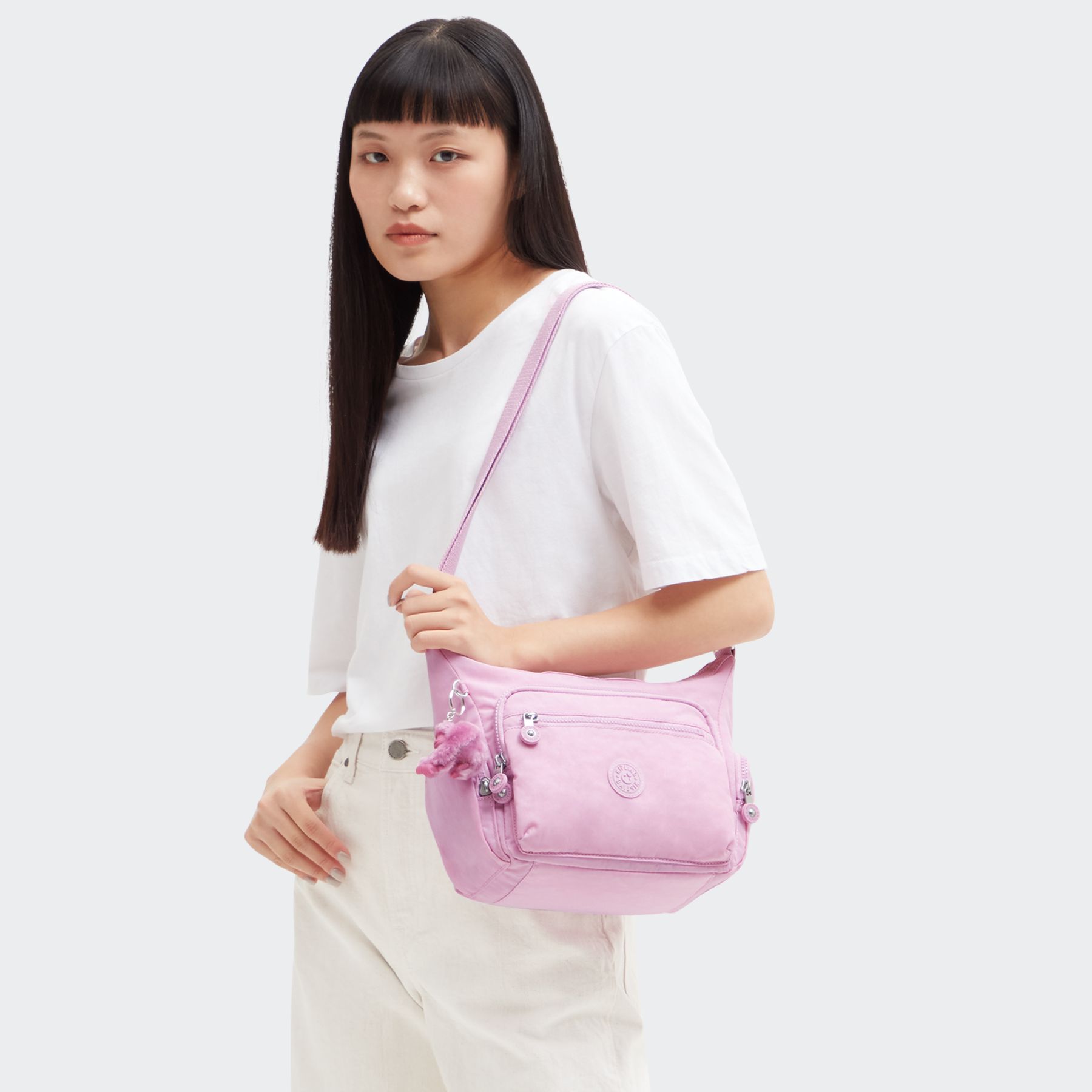 GABBIE S Petit sac bandoulière à compartiments multiples - Blooming Pink