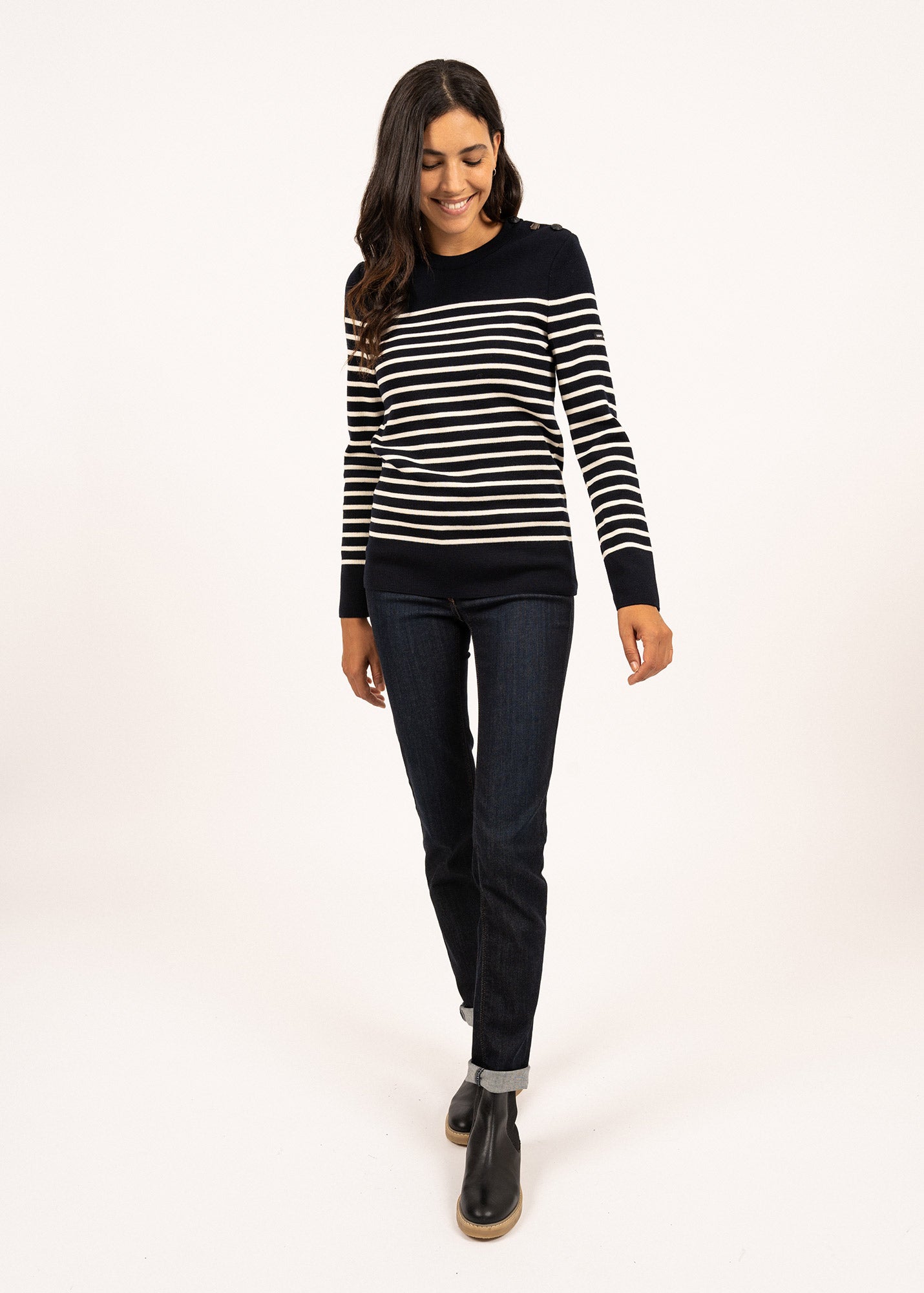 Pull marin rayé Bregançon