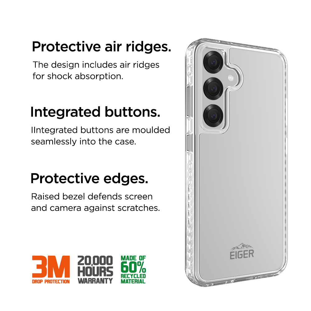 Samsung Galaxy S25  Plus Ultra Ice Grip Case Hardcase Schutzhülle (EGCA00706) - Transparent