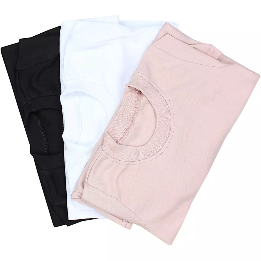 TupTam Mädchen  Langarmshirt 3er Pack weiß-kombi