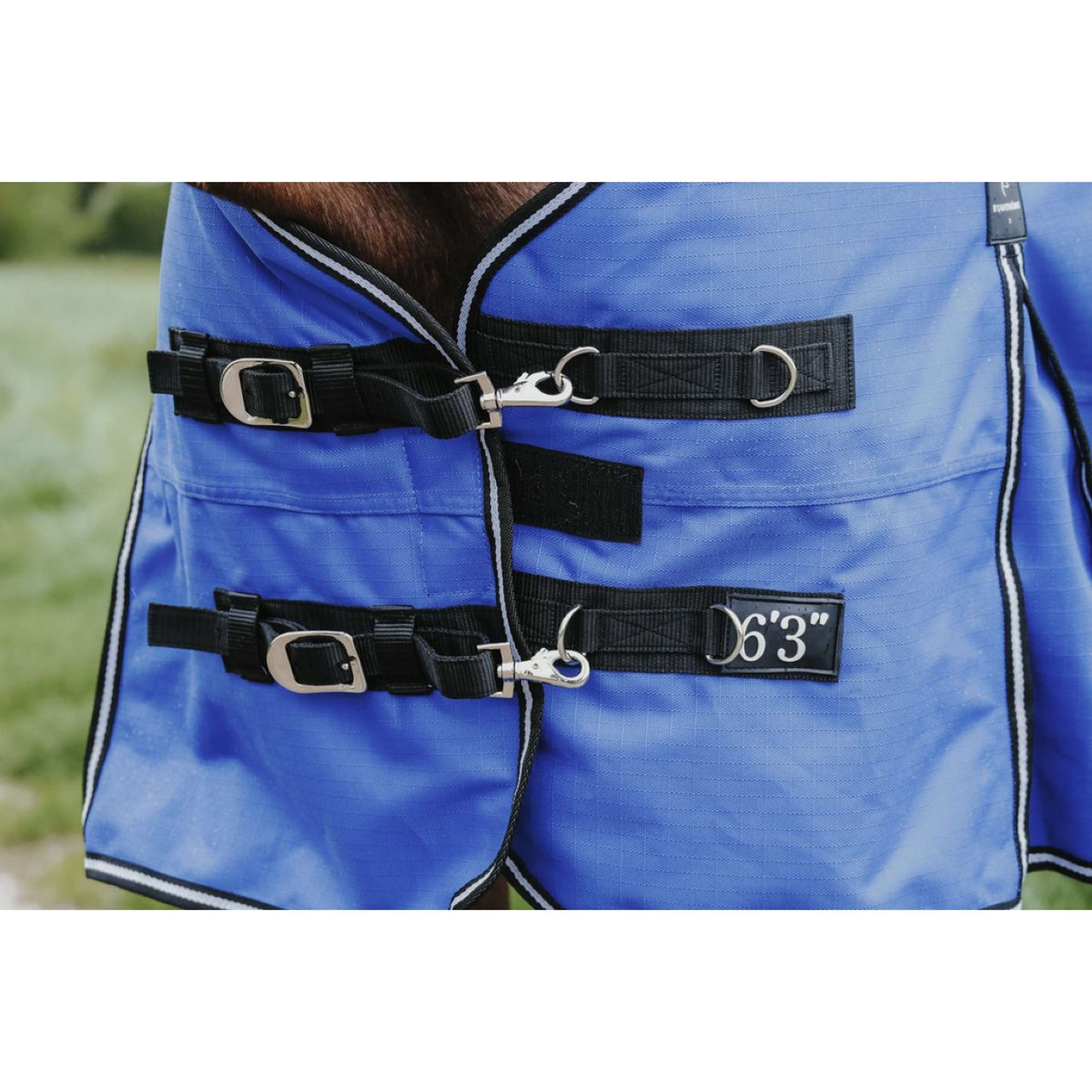 EQUITHÈME Outdoordeken Tyrex 1200D 100g Aisance Combo Royal Blue