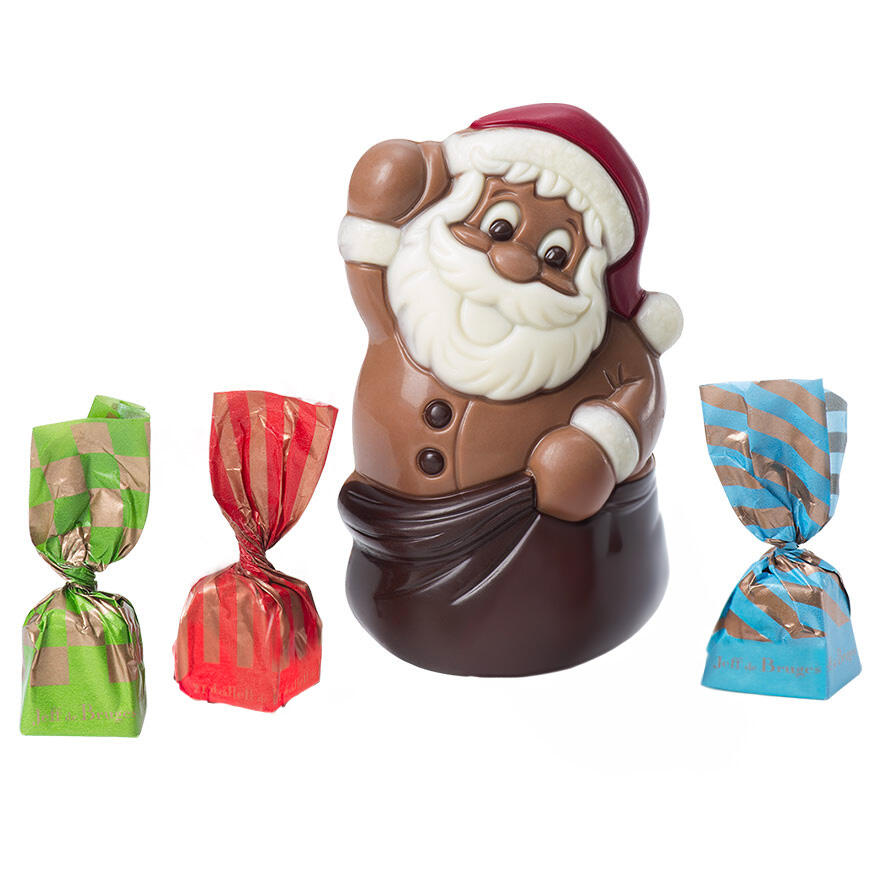 Père Noël chocolat au lait garni - 130 g