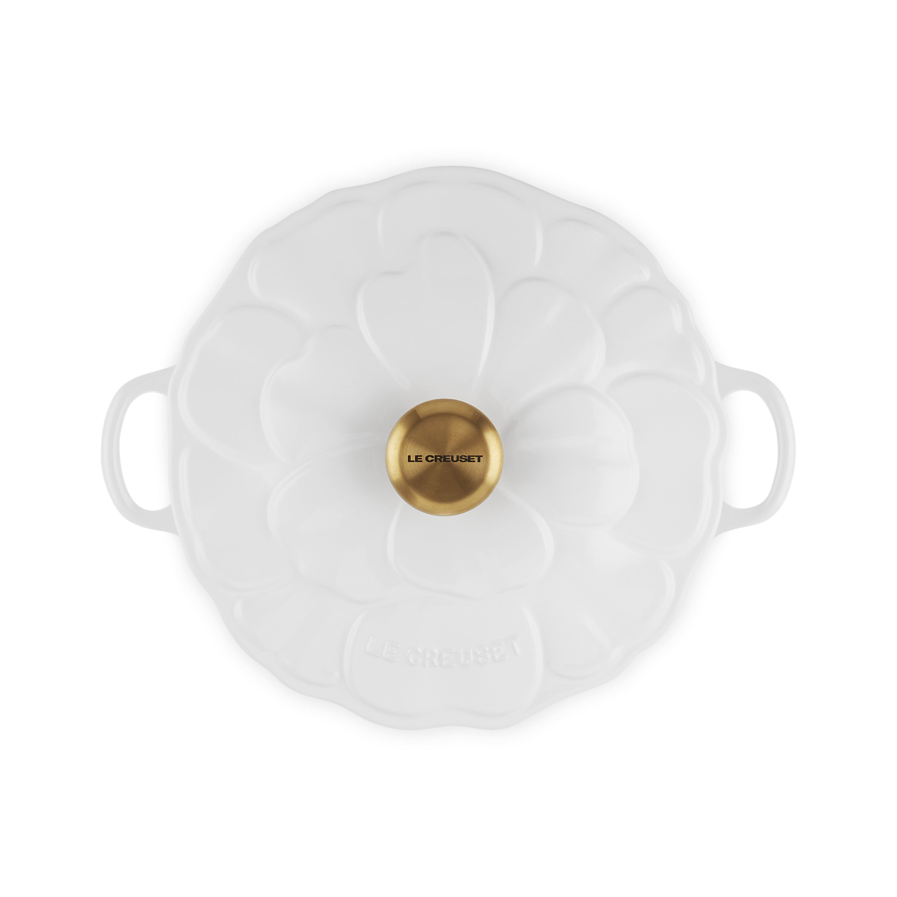 Le Creuset Campagnard Braad/Stoofpan Ã 26 cm - Bloesem - Wit