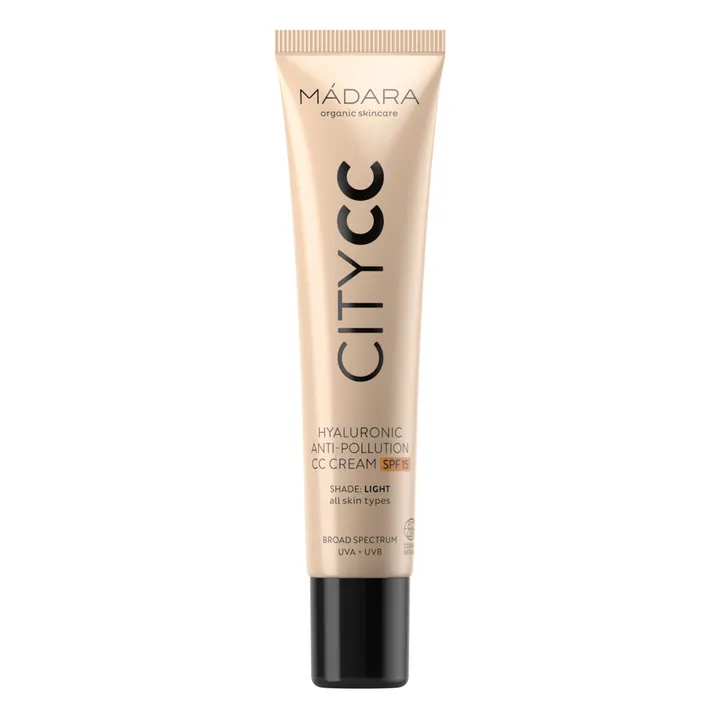 MÁDARA CITY CC Crème anti-Pollution à l’acide hyaluronique SPF15 - 40 ml | Light